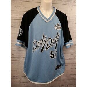 Vtg Players 50 Jersey Dirty Dirty Blue Black Champ City Series Collection XL
